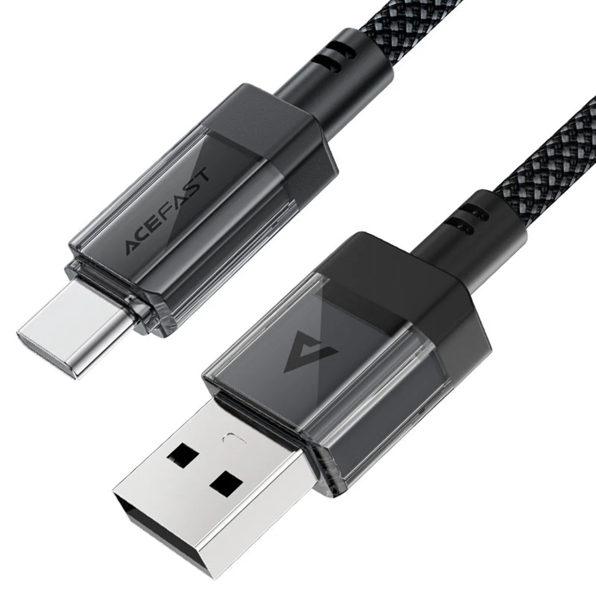 Дата кабель Acefast C12-04 USB to Type-C 3A (1.2m) Black