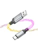 Дата кабель Hoco U112 Shine 2.4A USB to Type-C (1m) Gray