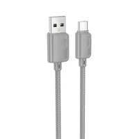 Дата кабель Hoco X113 Beneficio USB to Type-C (1m) Gray