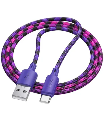 Дата кабель Hoco X116 Meridian USB to Type-C 3A (1m) Gradient Purple Mix