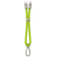 Дата кабель-шнурок Hoco GH5 Elegant Type-C to Lightning (0.21m) Fluorescent Green