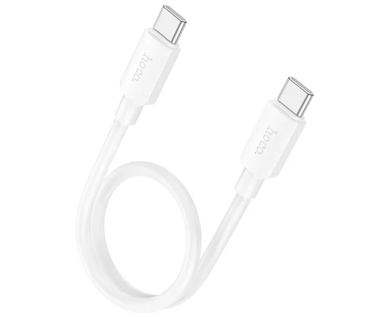 Дата кабель Hoco X96 Hyper Type-C to Type-C 60W (0.25m) White