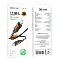 Дата кабель Borofone BX114 Structure Type-C to Type-C 60W (1m) Black