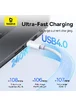 Дата кабель Baseus Superior Series 2 USB4 Full-Function Type-C to Type-C 240W (1m) (P10365200211) Moon White