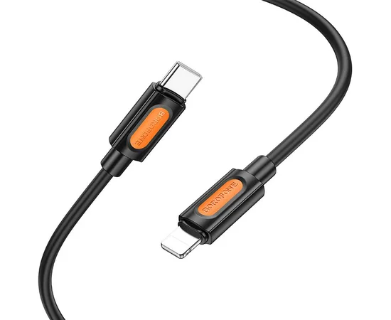 Дата кабель Borofone BX114 Structure Type-C to Lightning 27W (1m) Black