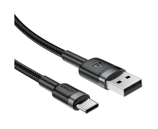 Дата кабель Acefast C22-04 USB to Type-C 60W (1.2m) Black