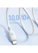 Дата кабель Baseus Silky Series OS Fast Charging USB to Type-C 100W (1m) (P10377703) Moon White