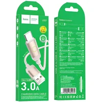 Дата кабель Hoco X117 Star USB to Type-C 3A (1m) Gold