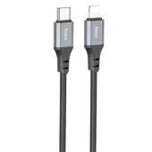 Дата кабель Hoco X86 Spear Type-C to Lightning 20W (1m) Black
