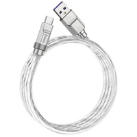 Дата кабель Hoco U113 Solid 100W USB to Type-C (1m) Silver
