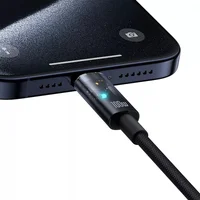 Дата кабель Baseus Explorer with Auto Shutdown Type-C to Type-C 100W (1m) (P103197031) Cluster Black