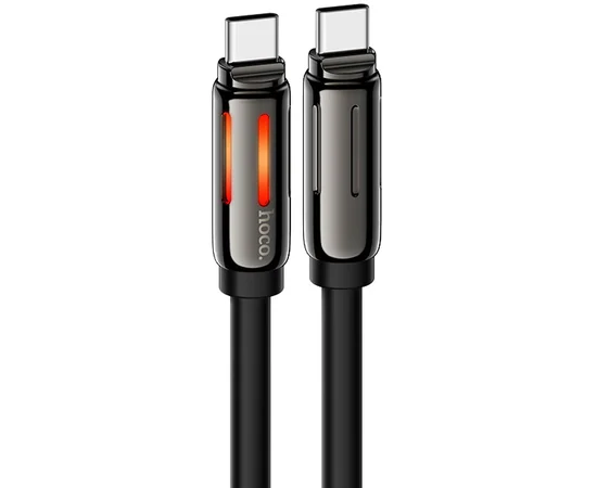 Дата кабель Hoco U136 Prize Type-C to Type-C 60W (1.2m) Black
