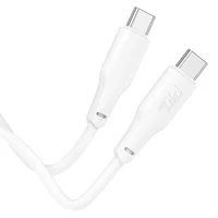 Дата кабель Hoco X93 Force Type-C to Type-C 100W (2m) White