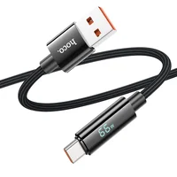 Дата кабель Hoco U125 Benefit 5A USB to Type-C (1.2m) Black