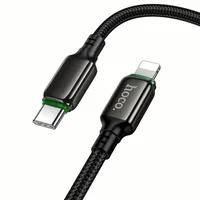 Дата кабель Hoco X127 Exceed Type-C to Lightning PD30W (1m) Black