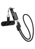 Дата кабель Hoco X126 Experto Type-C to Lightning 30W + Phone Holder & Lanyard (0.35m) Black