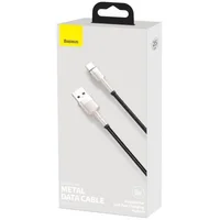 Дата кабель Baseus Cafule Metal Data USB to Type-C 66W (0.25m) (CAKF00000) Black