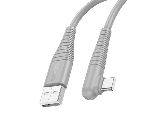 Дата кабель Borofone BX105 Corriente USB to Type-C (1m) Gray