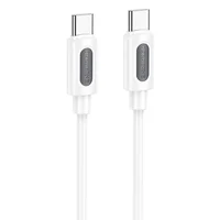 Дата кабель Borofone BX114 Structure Type-C to Type-C 60W (1m) White