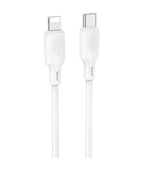 Дата кабель Borofone BX113 Lenny Type-C to Lightning 27W (1m) White