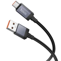 Дата кабель Hoco X118 Generic with display USB to Type-C 5A (1m) Black