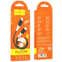 Дата кабель Hoco X82 Silicone Type-C to Lightning 20W (1m) Black