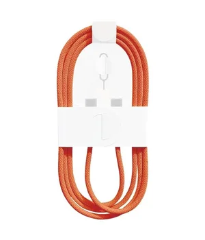 Дата кабель USB-C to USB-C FineWoven iP17 for Apple (AAA) (1m) (box) Orange