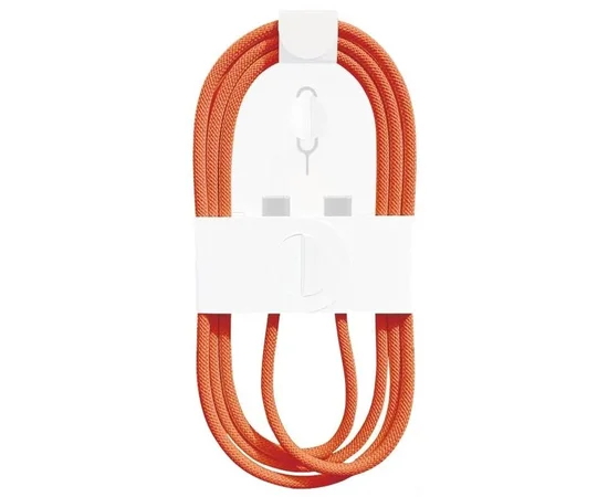Дата кабель USB-C to USB-C FineWoven iP17 for Apple (AAA) (1m) (box) Orange
