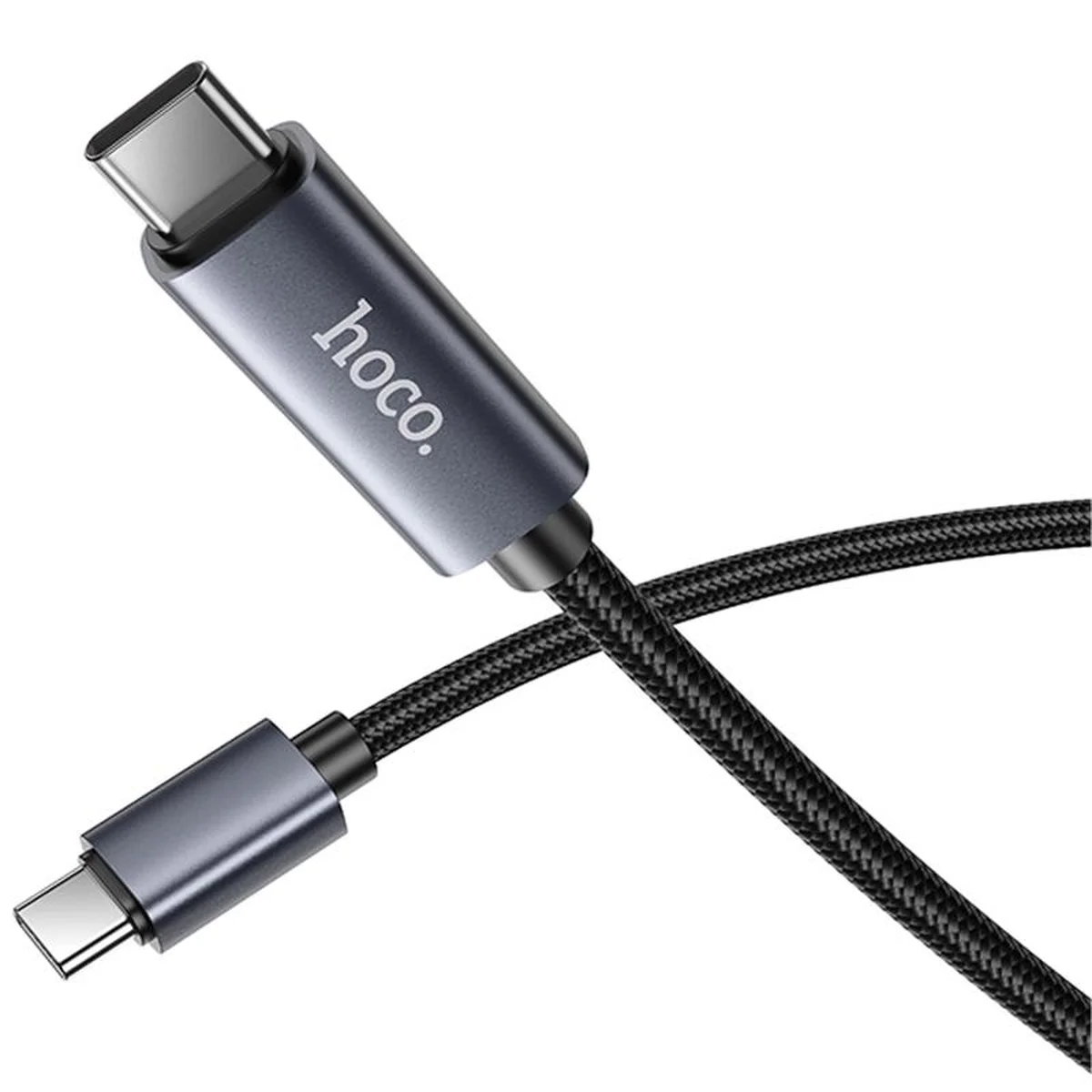 Дата кабель Hoco X112 Favor with display Type-C to Type-C 60W (1m) Black
