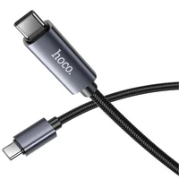 Дата кабель Hoco X112 Favor with display Type-C to Type-C 60W (1m) Black