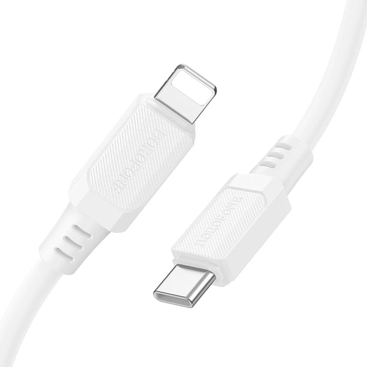 Дата кабель Borofone BX115 Lotto Type-C to Lightning 27W (1m) White