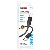 Дата кабель Borofone BX123 Leya USB to Type-C 36W (1m) Black