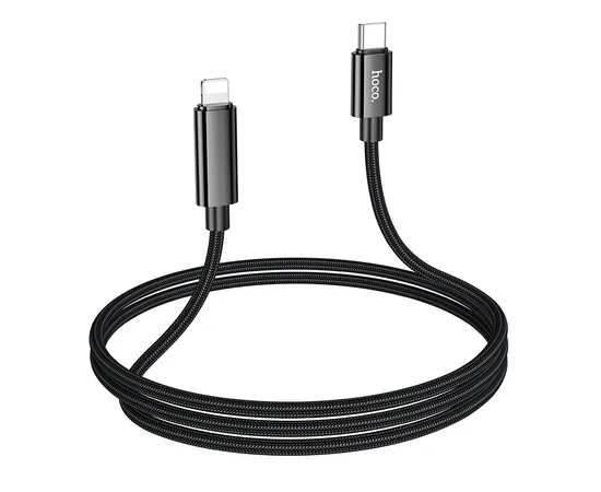 Дата кабель Hoco U125 Benefit 27W Type-C to Lightning (1.2m) Black