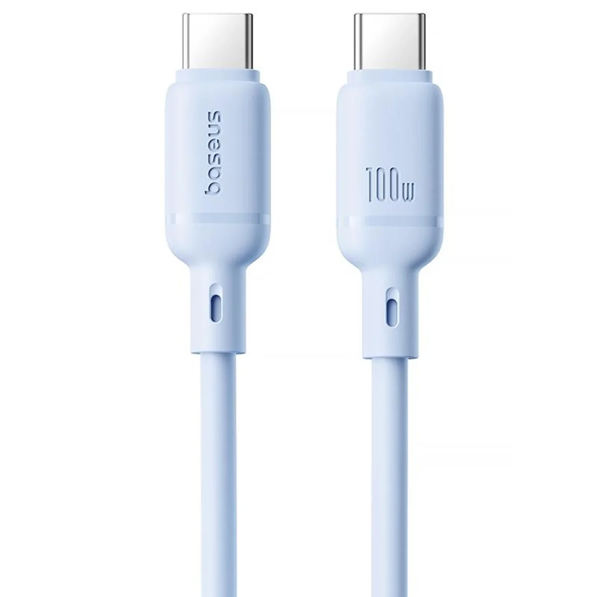 Дата кабель Baseus Silky Series OS Fast Charging Type-C to Type-C 100W (1m) (P10377704) Galaxy Blue
