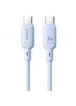 Дата кабель Baseus Silky Series OS Fast Charging Type-C to Type-C 100W (1m) (P10377704) Galaxy Blue