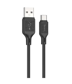 Дата кабель Hoco X90 Cool silicone USB to Type-C (1m) Black