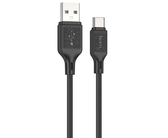 Дата кабель Hoco X90 Cool silicone USB to Type-C (1m) Black