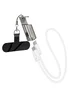 Дата кабель Hoco X126 Experto Type-C to Type-C 60W + Phone Holder & Lanyard (0.35m) Light Gray