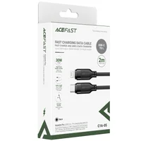 Дата кабель Acefast C16-05 Type-C to Lightning 30W (2m) Black