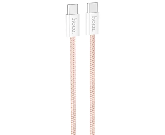 Дата кабель Hoco X104 Source 60W Type-C to Type-C (2m) Pink