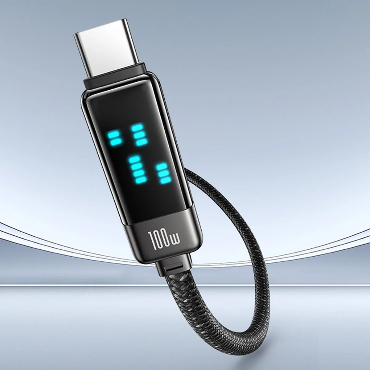 Дата кабель Usams US-SJ744 Meteor Ser. Type-C to Type-C 100W (1.2m) Tarnish