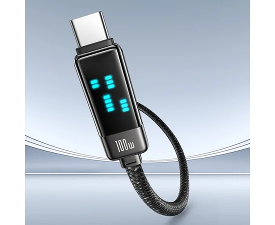 Дата кабель Usams US-SJ744 Meteor Ser. Type-C to Type-C 100W (1.2m) Tarnish