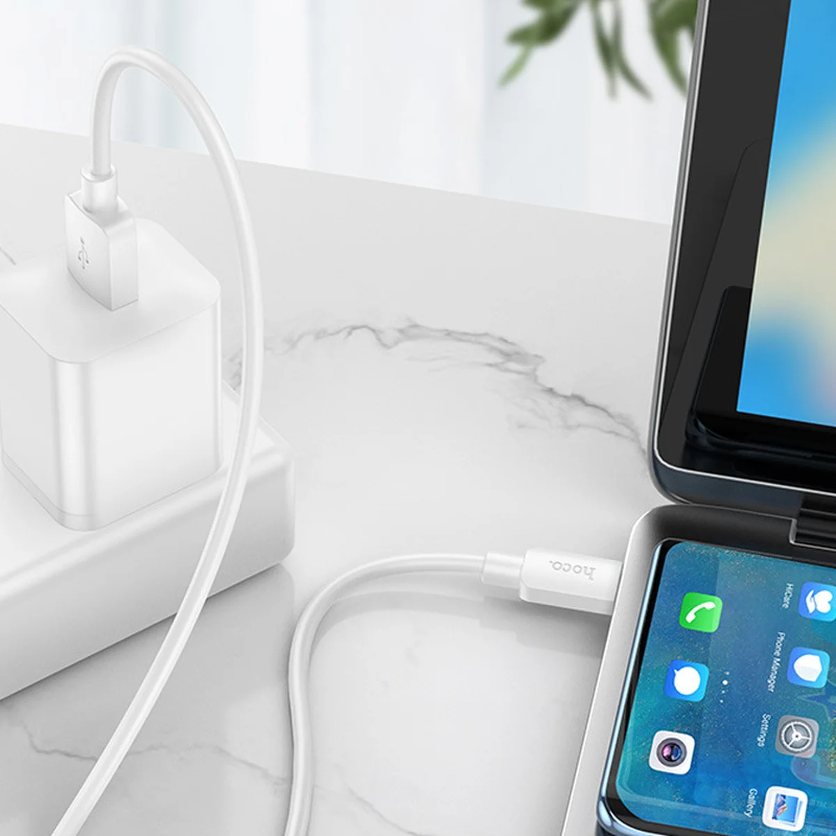 Дата кабель Hoco X96 Hyper USB to Type-C 100W (0.25m) White