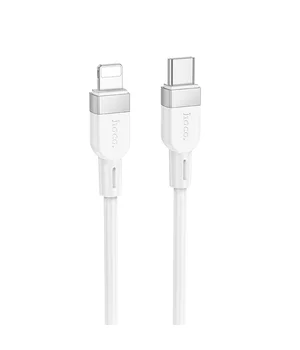 Дата кабель Hoco X109 Energy silicone Type-C to Lightning (1m) White