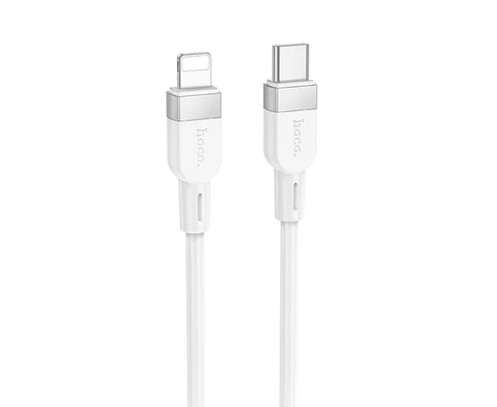 Дата кабель Hoco X109 Energy silicone Type-C to Lightning (1m) White