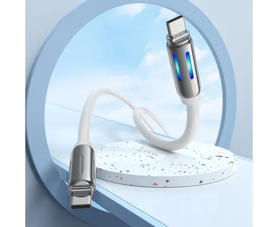 Дата кабель Hoco U136 Prize Type-C to Type-C 60W (1.2m) White