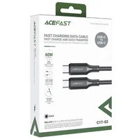 Дата кабель Acefast C17-03 Type-C to Type-C 60W (1.2m) Black