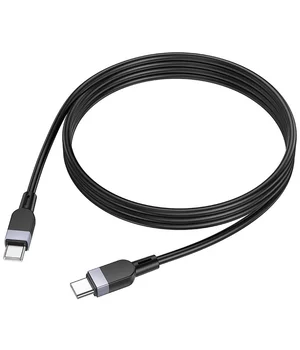 Дата кабель Hoco X109 Energy silicone Type-C to Type-C 60W (3m) Black