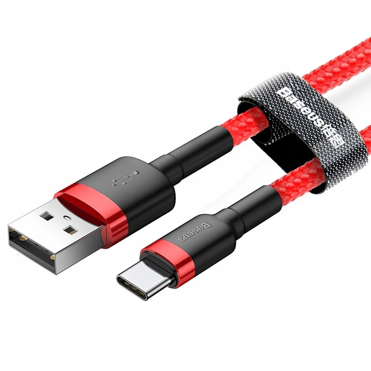 Дата кабель Baseus Cafule USB to Type-C Cable 3A (1m) (CATKLF-B) Красный