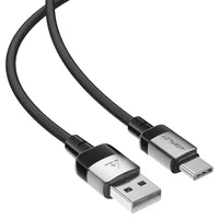 Дата кабель Acefast C9-04 USB to Type-C 3A (1.2m) Black